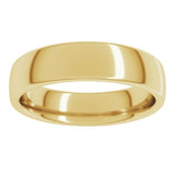 18K Yellow Gold 5 mm Comfort-Fit European-Style Band Size 7