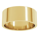 14K Yellow Gold 8 mm Flat Band Size 7