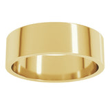 14K Yellow Gold 6 mm Flat Band Size 9.5