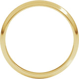 10K Yellow Gold 3 mm Half Round Band Size 5.5