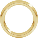18K Yellow Gold 3 mm Comfort-Fit Full Round Band Size 3.5