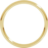 14K Yellow Gold 1.5 mm Comfort-Fit Full Round Band Size 4.5