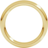 14K Yellow Gold 2.5 mm Comfort-Fit Full Round Band Size 4.5