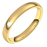 14K Yellow Gold 3.5 mm Comfort-Fit European-Style Band Size 7.5