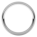 Platinum 4.5 mm Comfort-Fit European-Style Band Size 10