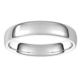 Platinum 4.5 mm Comfort-Fit European-Style Band Size 10