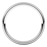 Platinum 2.5 mm Comfort-Fit European-Style Band Size 6