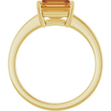 14K Yellow Gold Natural Citrine Ring