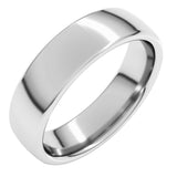 Platinum 5.5 mm Comfort-Fit European-Style Band Size 8