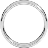 Platinum 5.5 mm Comfort-Fit European-Style Band Size 8