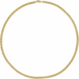 14K Yellow Gold-Filled 4.8 mm Curb 20" Chain