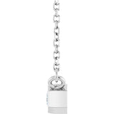 Sterling Silver 1/3 CT Lab-Grown Diamond 18" Necklace