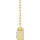 14K Yellow Gold 1 1/8 CT Lab-Grown Diamond 18" Necklace