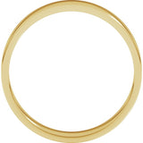 14K Yellow Gold 4.5 mm Flat Band Size 10