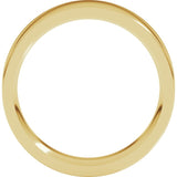 14K Yellow Gold 5.5 mm Comfort-Fit Flat Band Size 8