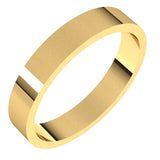 14K Yellow Gold 3.5 mm Flat Band Size 7.5