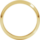 10K Yellow Gold 4 mm Half Round Band Size 11.5