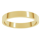 10K Yellow Gold 3 mm Flat Band Size 4.5