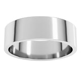 10K White Gold 6 mm Flat Band Size 11