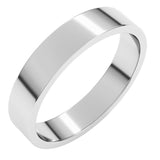 10K White Gold 4 mm Flat Band Size 10