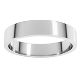 10K White Gold 4 mm Flat Band Size 10