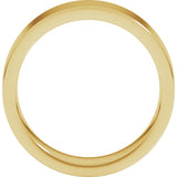 14K Yellow Gold 6 mm Comfort-Fit Flat Band Size 12