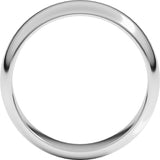 Sterling Silver 6 mm Half Round Band Size 10