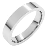 Sterling Silver 4 mm Comfort-Fit Flat Band Size 9