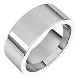 Sterling Silver 8 mm Comfort-Fit Flat Band Size 9