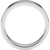 Sterling Silver 6 mm Comfort-Fit Flat Band Size 12