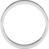 14K White Gold 4 mm Flat Band Size 1