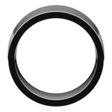 10K White Gold 10 mm Comfort-Fit Flat Band Size 9