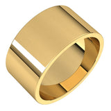 14K Yellow Gold 10 mm Flat Band Size 7
