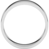 10K White Gold 6 mm Flat Band Size 9