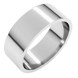 14K White Gold 7 mm Flat Band Size 6