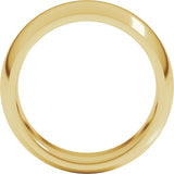 10K Yellow Gold 8 mm Comfort-Fit Half Round Band Size 9