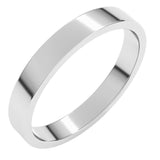 Platinum 3 mm Flat Band Size 5.5
