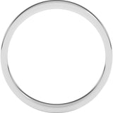 Platinum 3 mm Flat Band Size 5.5