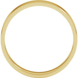 14K Yellow Gold 4 mm Ultra-Lightweight Flat Band Size 8.5
