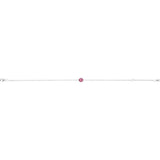 14K White Gold Natural Pink Tourmaline  6 1/2-7-1/2" Bracelet