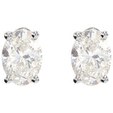 14K White Gold 1 1/2 CTW Lab-Grown Diamond Earrings