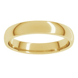 14K Yellow Gold 3.5 mm Lightweight Comfort-Fit Half Round Band Size 5