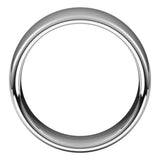 14K White Gold 9 mm Comfort-Fit European-Style Band Size 6