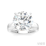1/8 Ctw Round Shape Round Cut Diamond Semi-Mount Engagement Ring in 14K White Gold