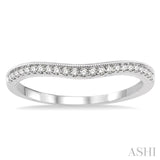 1/6 ctw Round Cut Diamond Wedding Band in 14K White Gold