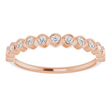 14K Rose 1/6 CTW Natural Diamond Anniversary Band