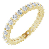 14K Yellow 3/4 CTW Natural Diamond Eternity Band Size 6
