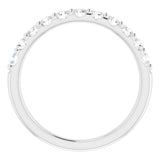 Platinum 1/2 CTW Natural Diamond Anniversary Band