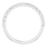 14K White 1/2 CTW Natural Diamond Anniversary Band