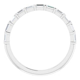 Platinum 1/5 CTW Natural Diamond Anniversary Band